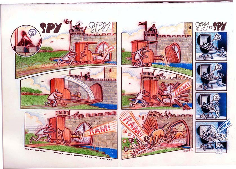 Illustration for article titled Peter Kuper's Spy Vs. Spy Comics Are A Work Of Heart-Rending Brilliance